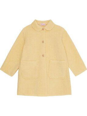 La Coqueta yellow Henrietta Girl Wool Coat size 3